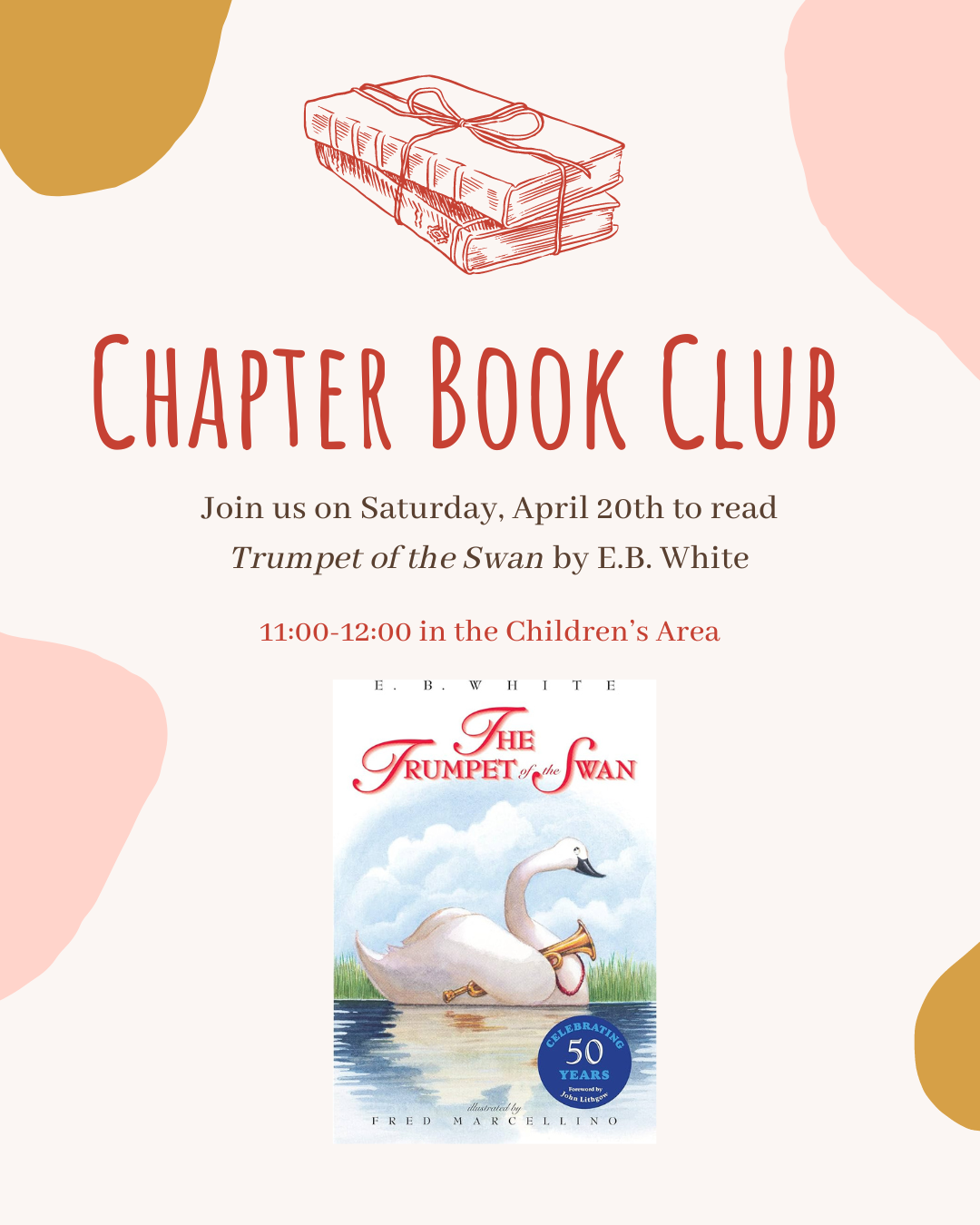 Chapter Book Club April 20th 11:00